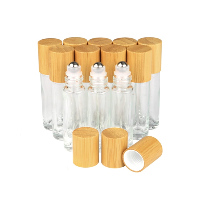 1ml 2ml 3ml 5ml 8ml 10ml 15ml 20ml Roll on Glass Clear Green Blue Amber Essential Oil Metal Roller Bottle With Roller