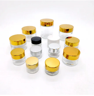 Wholesale Matte Colored 5g 10g 20g 30g 50g 100g 4oz 50ml Frosted Glass Face Cream Jar