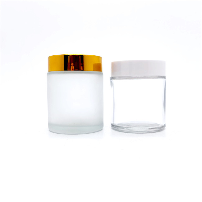 Skincare Serum Glass Cosmetic Empty Cream Packaging 5g 10g 15g 20g 30g 50g 80g 100g Frosted Cosmetic Container Jar With Lids