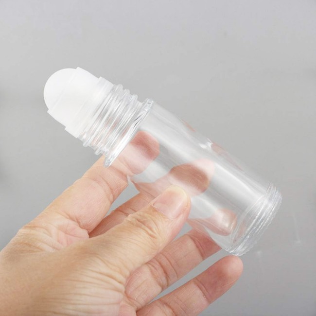 50ml Clear Glass Roller Bottles Clear Roll-On Deodorant Bottles 30ml Empty Refillable Travel DIY Rollerball Bottles
