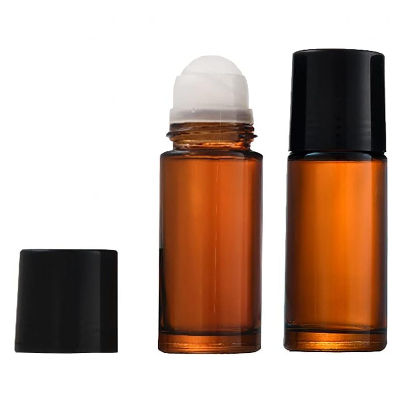 30ml 1oz 50ml 1.7oz Empty Glass Transparent clear Amber Perfume Bottles With Extra Roller Balls for  Perfume Cosmetic Oils
