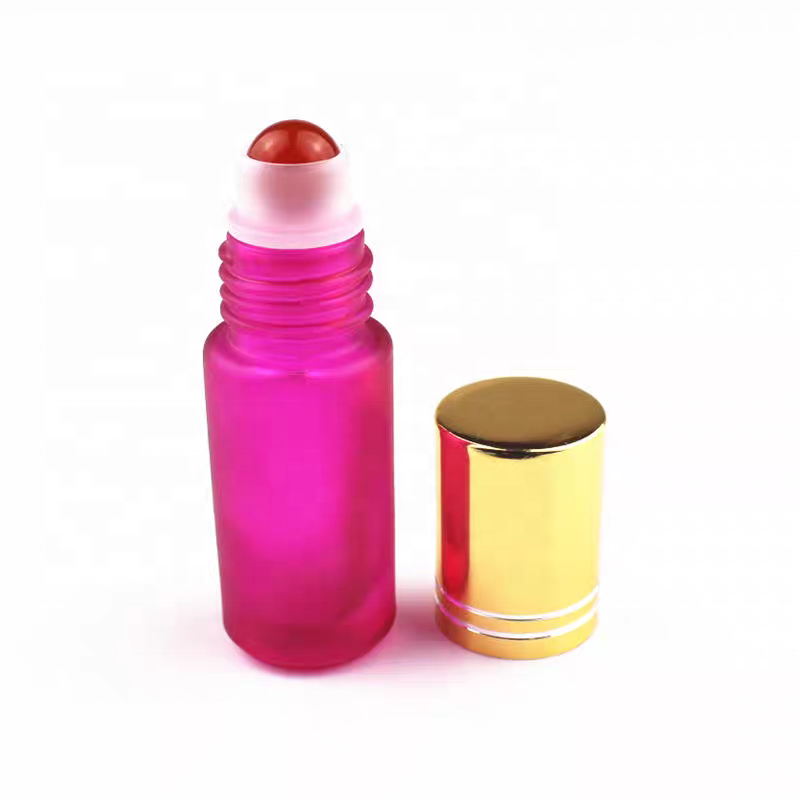 Hot Sale 8ml Glass Roll on Bottle Perfume Essential Oil Glass Bottle Colorful Roller Ball Glass Bottle