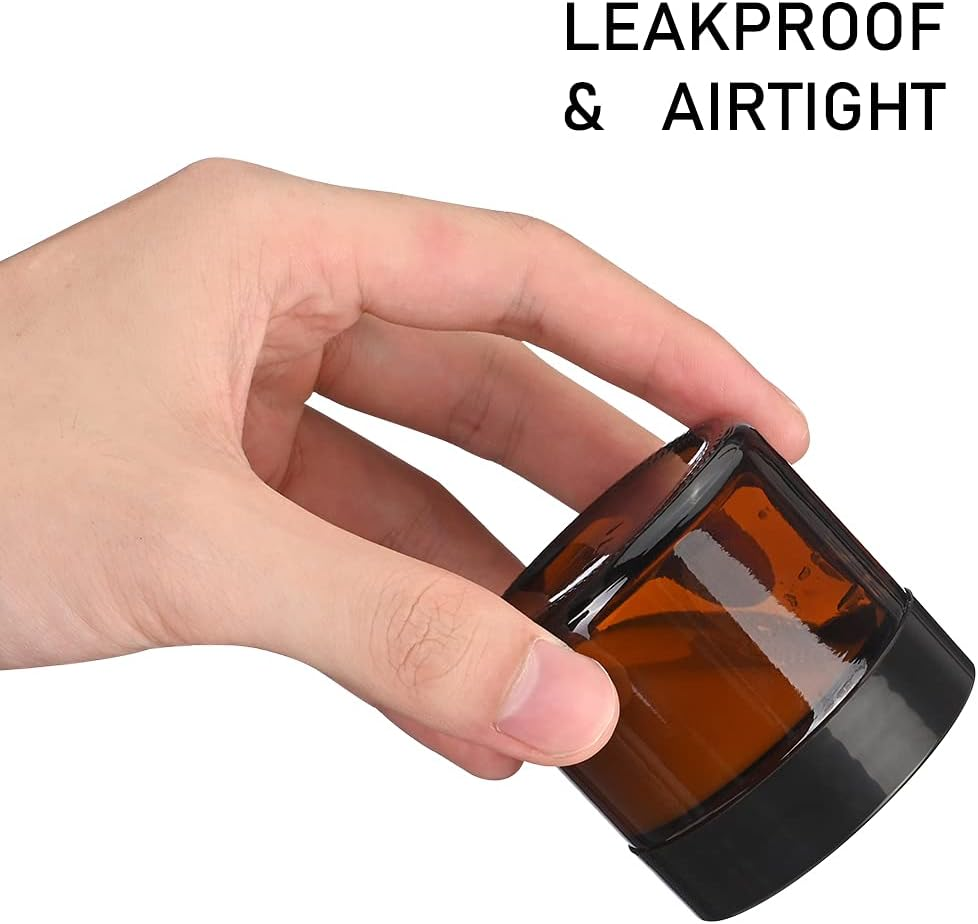 Factory Price Various Specifications Amber Glass Cosmetic Cream Jar Packaging