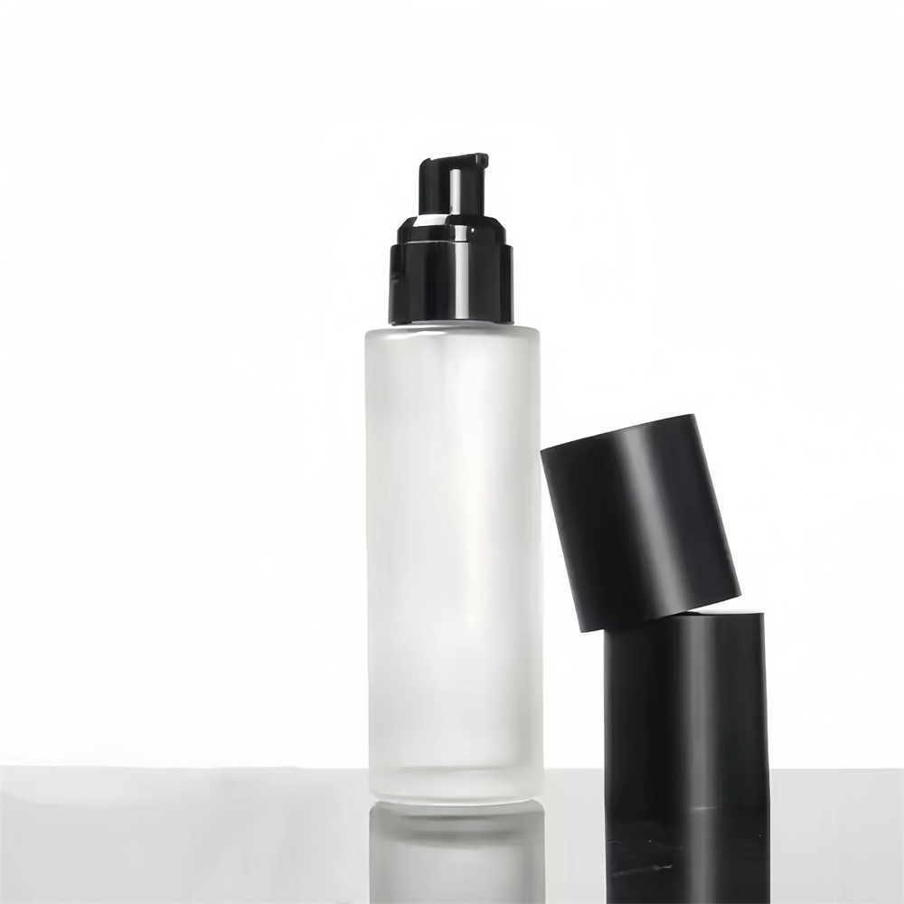 Flacon Contenant Emballage Cosmetique Luxurious Push Down 50ml Glass Skincare Cream Hair Cuticle Oil Dispenser Bottle Container
