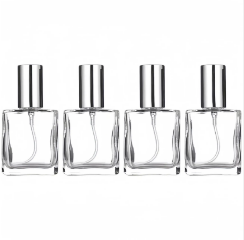 Luxury Square Perfume Spray Bottle High-end 30ml 50ml 100 Ml Empty Glass Perfume Bottle With Lid