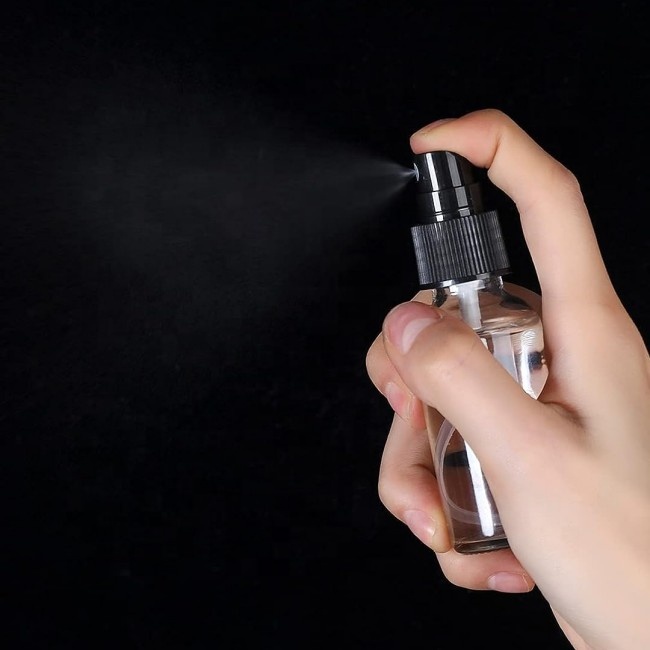 High Quality 1oz 2oz 4oz 8oz 16oz Clear Black 60ml 100ml Body Room Mist Glass Spray Bottle for Cosmetic