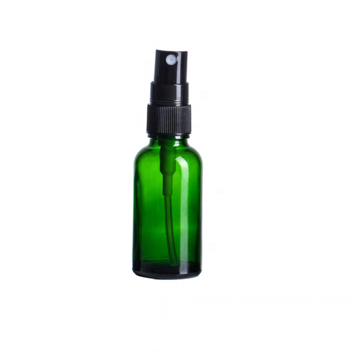 1oz 2oz 4oz 15ml 30ml 60ml 120ml 1 2 4 Oz Green Cosmetics Empty Face Serum Glass Dropper Bottles With Water Mist Sprayer Cap