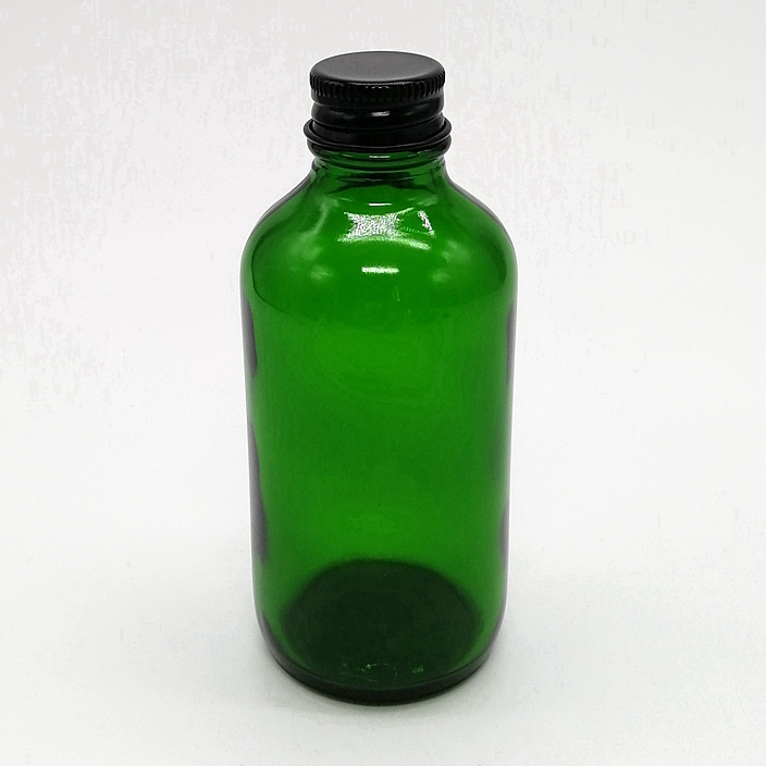 150 200 350 ml Custom Color Empty Blue boston Empty Round Glass Shampoo Bottle Spray 8oz 100 ml Transparent Screw Cap With Pump