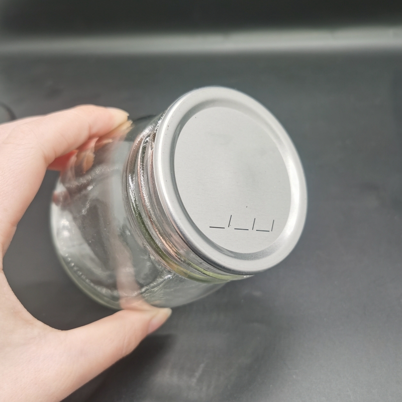 3.5g 7g 14g 28g Child Proof Child Resistant Packaging Baby Proofing Child Safety Locks Frosted Glass Jars Wi/ Metal Seal Cap
