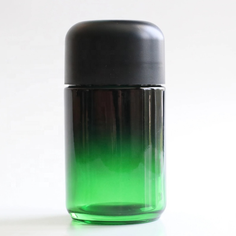 Glass Stash Jars-70ml & 110ml- Spray Green Color Smell Proof-Child Proof Lid-Safe and Secure Jar