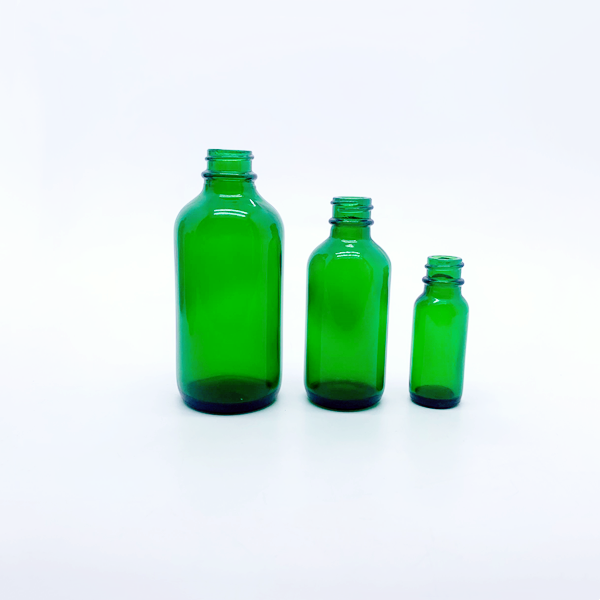 120ml 250ml 500ml 1 Liter Empty Green Blue clear Amber boston Round Glass Bottle 1 oz 4 oz