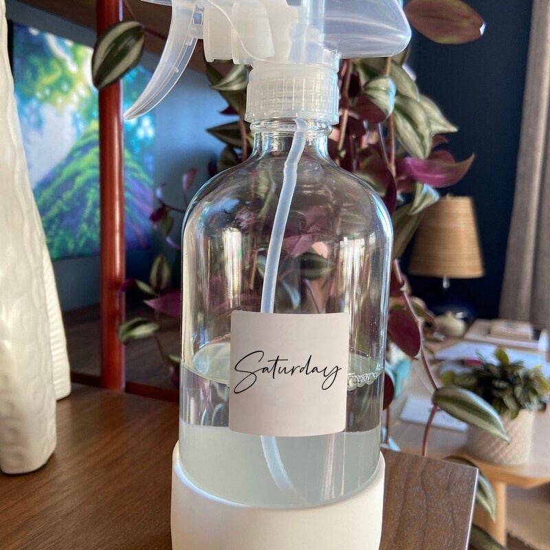 500ml Transparent Refillable Bathroom Spray for Essential Oils With Protective Silicone Sleeve