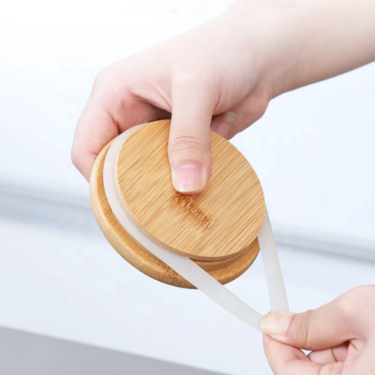 100ml 120ml 250ml 500ml 1000ml Bamboo Lid Kitchen Food Glass Storage Jars 1oz 2oz 8oz 16oz 32oz 4oz Glass Jars With Lids