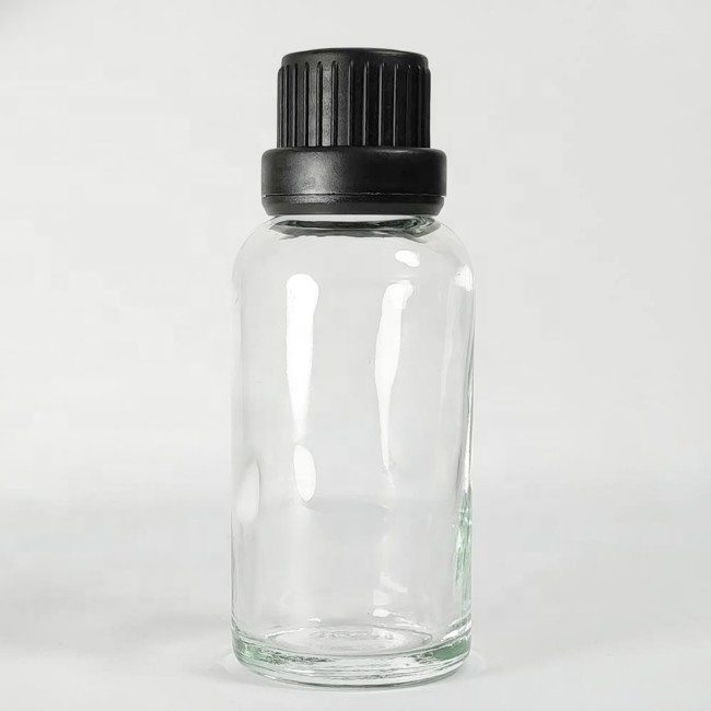 1/2oz 1oz 2oz 4oz 8oz Blue Green Clear Frosted Glass Boston Cosmetic Serum Essential Oil Bottles With Orifice Reducer Dropper