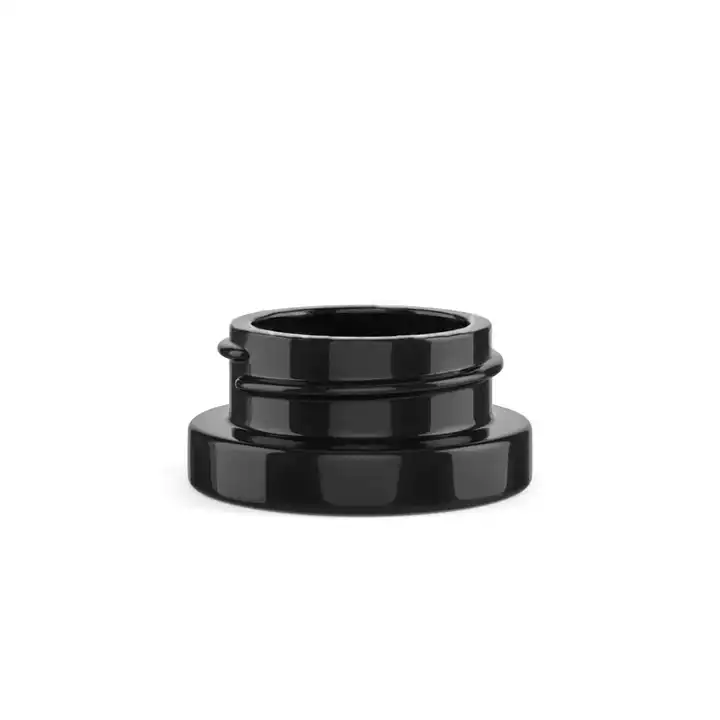 Factory Price Black Uv 5ml 5g 10ml Small Glass Jar Glass Concentrate Uv Jar