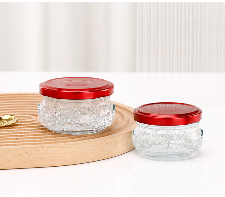 Food Grade Bird Nest Glass Bottle 25ml 70ml 100ml 150ml Empty Clear Honey Kitchen Storage Jar Packaging With Lids