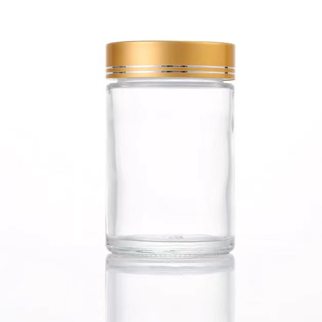 180ml / 280ml / 360ml 500ml 720ml Small Round Glass Jam Jars Glass With Lid Storage Pickles Jar for Food