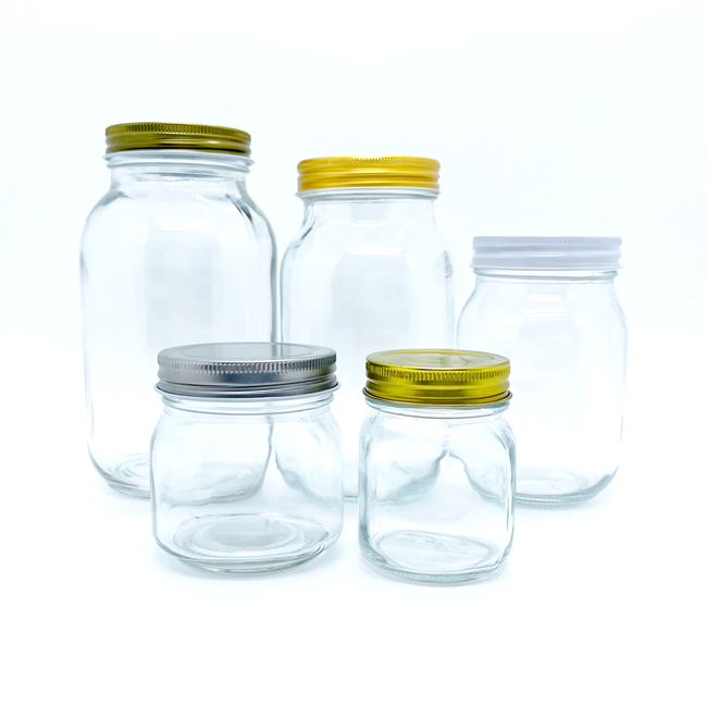 Factory Price 4oz 8oz 10oz 12oz 16oz 32oz Wide Mouth Glass Mason Jar for Jam Canning Food Storage