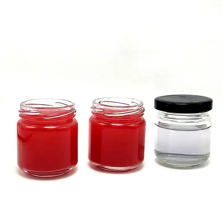 New Design 4oz 8oz 12oz 16oz 240ml 380ml 500ml Round Shape Food Packing Jar Glass Jar for Honey Jam Storage