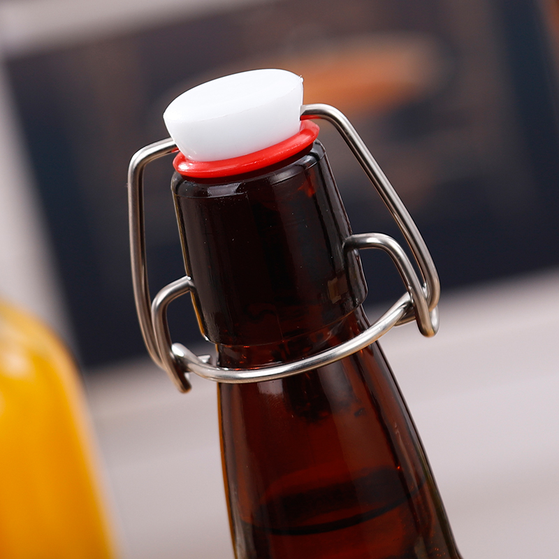 500ml 16 oz 750ML Swing Top Recyclable Kombucha Fermenting Amber Glass Beer Vodka Bottles With Flip Swing Top Caps