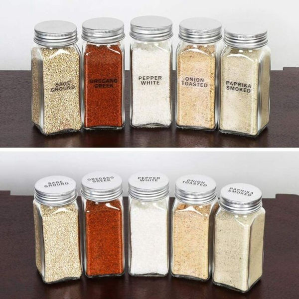 Wholesale 120ML 4oz Salt Bottle Mini Seasoning Organizer Jar Set Glass Spice Containers With Gold Lid for Kitchen Spice Tools Factory Price Lower Price lower price