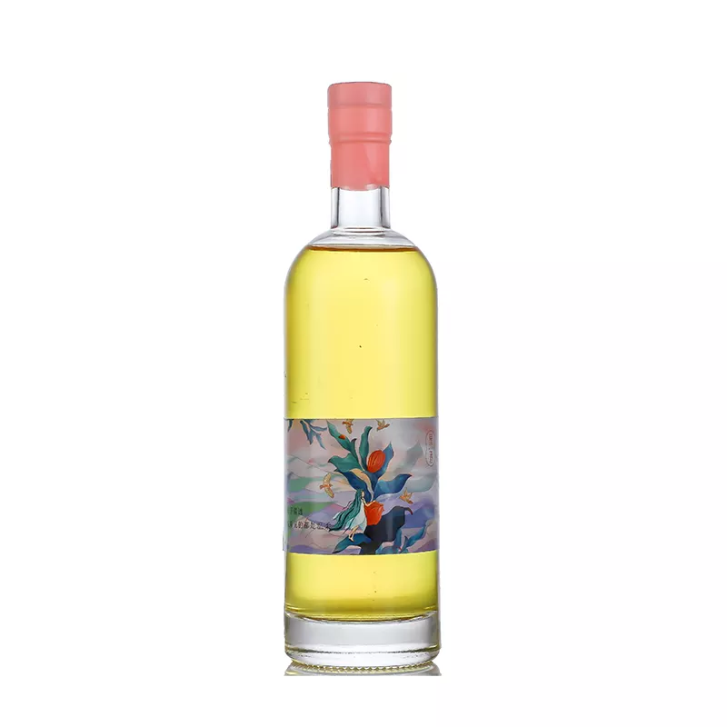 Wholesale 500ml 750ml Tequila Brandy Vodka Gin Rum Whiskey Liquor Glass Bottles