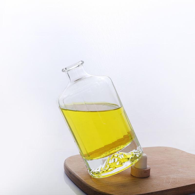 Recyclable Gin Vodka Spirit Bottle Wine Juice Bottle Whisky Glass 200ml 375ml 500ml 700ml 750ml 1000ml Beverage Glass Bottle