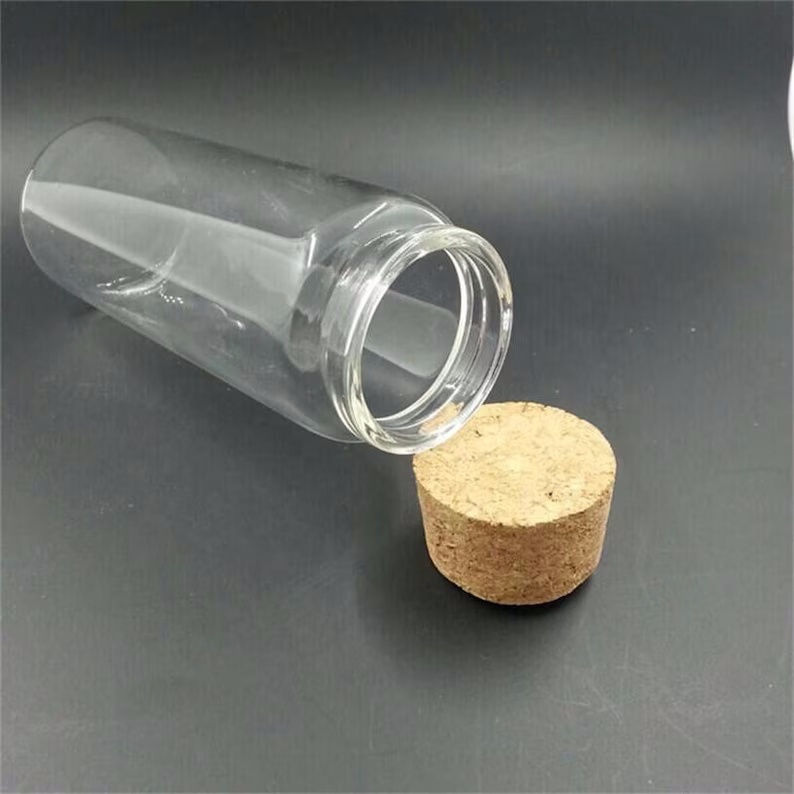 Cork Bottle 150ml Glass Vials Large test Tube With Cork Stopper 47mm Bottle Diameter