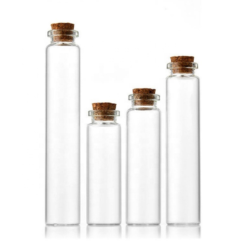 Empty Mini Glass Vials Glass Bottles With Cork Tiny Bottle DIY Glass Bottle