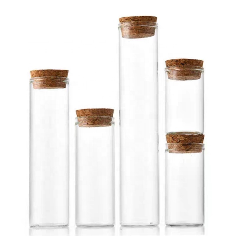 37MM Mini Glass Bottles Clear Drifting Bottles Small Wishing Bottles With Cork Stoppers for Wedding Birthday Party Glass Jars