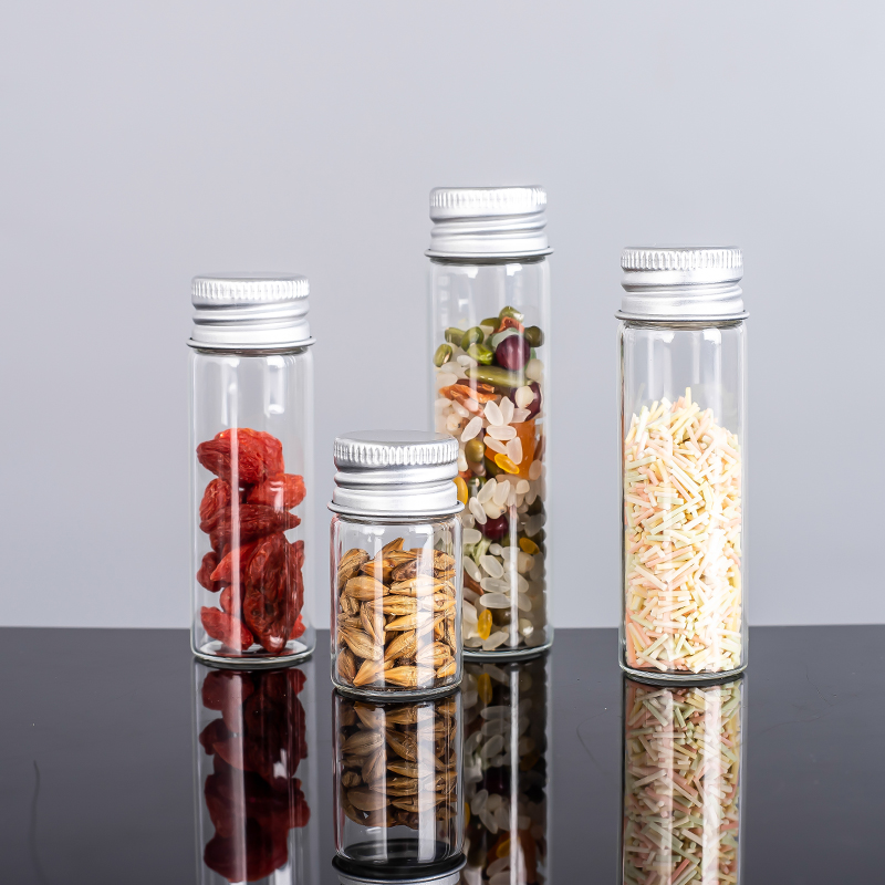 Tubular Glass Vial With Aluminum Screw Cap 115mm 116mm 120mm Glass Tube for Sale