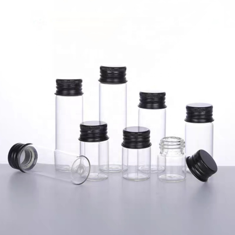 In Stock 8ml 22*40mm Glass Bottles With Aluminum Cap