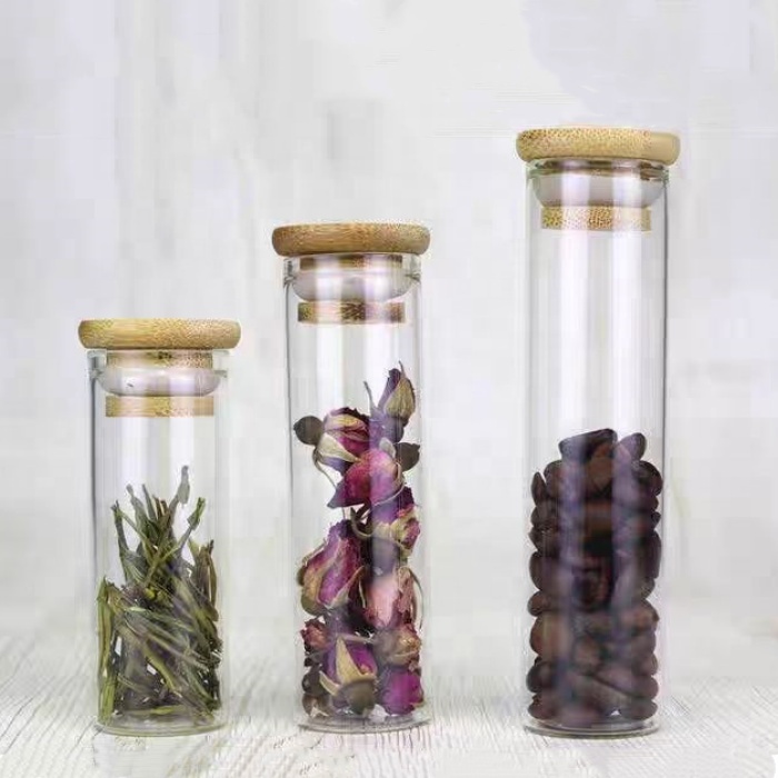 47 Diameter Clear Cork Glass Tube ml 50ml 60ml Glass Jars With Corks Wide Mouth Craft Containers Transparent Vials