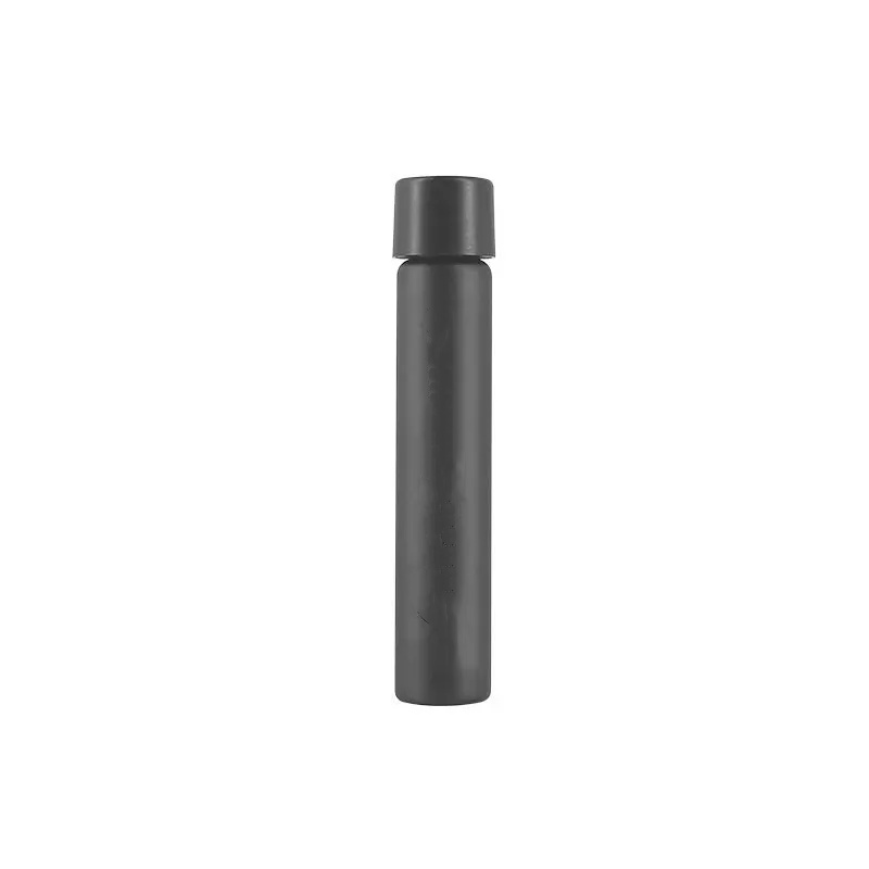 116mm Matte Black Glass Pre-Roll Tube With Childproof Lid Pipes Tube Resistant Logo Glass Packaging Customized