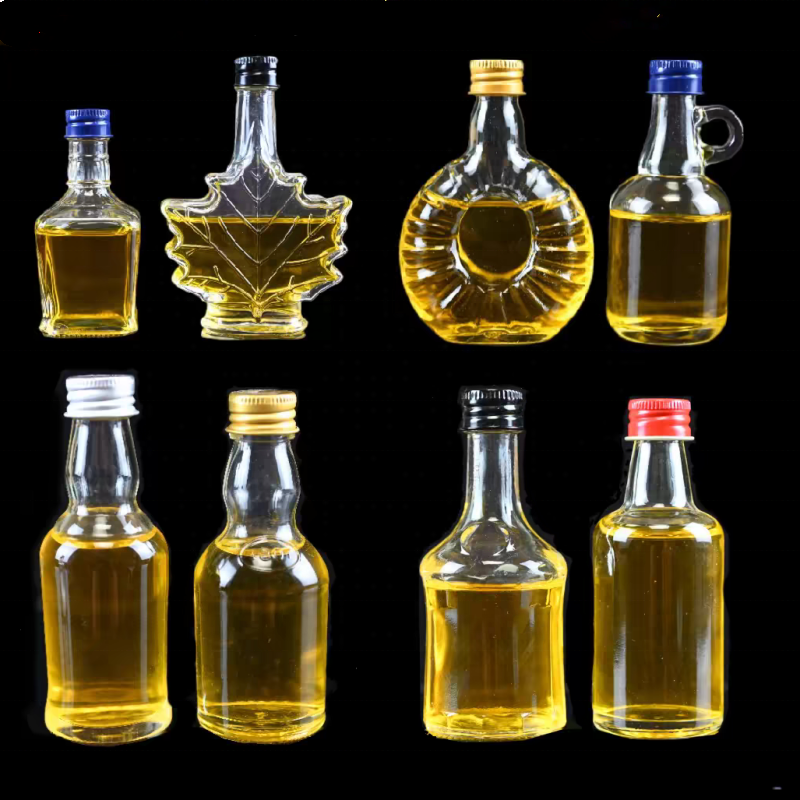 Wholesale 30ml 40ml 50ml 100ml Mini Miniature Juice Wine Spirit Liquor Glass Bottle for Whisky Vodka
