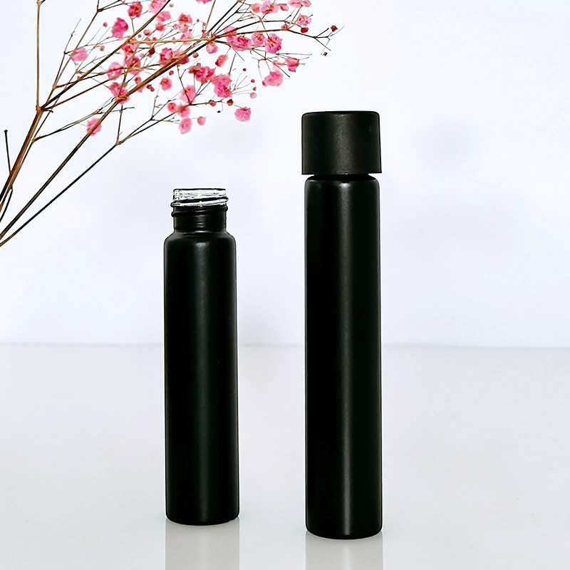 Wholesale Frosted 1 2 4 8 Dram Tubular Label Bottle Small 1 4 3 5 10ml 15ml 20ml 25ml Glass Vials Child Resistant Tube Lower Price