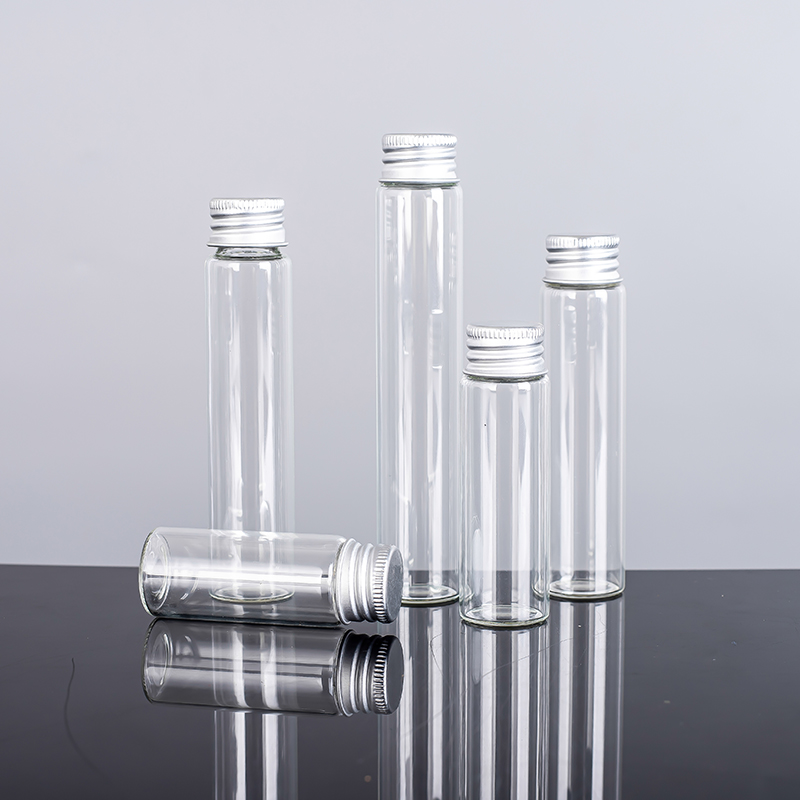 Borosilicate Glass Tube 25ml/30ml/36ml/50ml/55ml/70ml/80ml/90ml/125ml/150ml Saffron Beverage Glass Vial Bottle