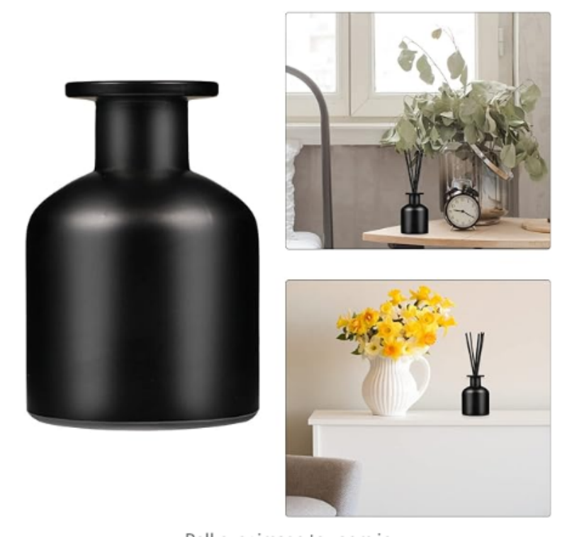 Round Empty 50 Ml 100 Ml 150 Ml 250 Ml Glass Aroma Bottle Clear Black Amber Reed Diffuse Bottle for Glass Bottle