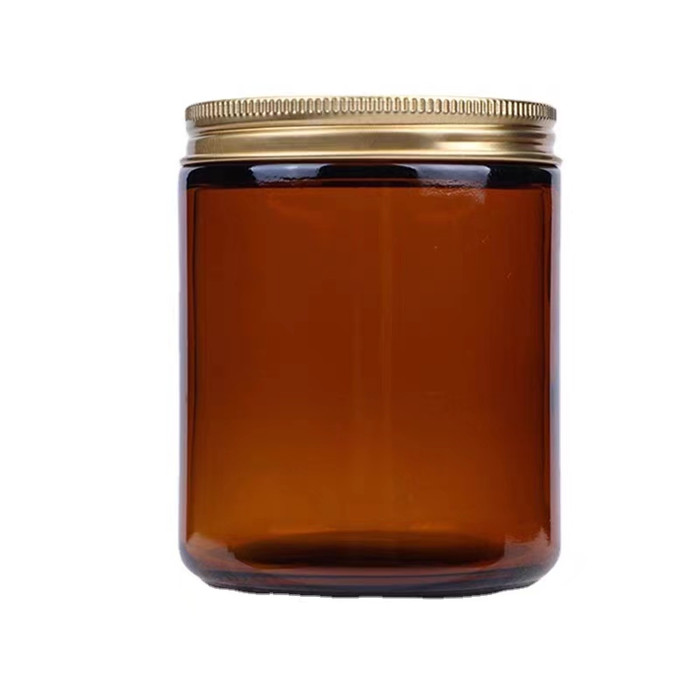 200ml 6 oz 8oz Heat Resistant clear Glass Vessels Empty Candle Container Glass Jars With Cork Ids for Christmas Soy Wax Making