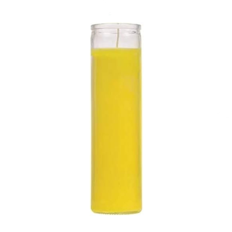 Unscented 7 Day Devotional Prayer Glass Container Candle, Premium Wax Candles Jars for Sanctuary, Vigils, Prayers, Blessing