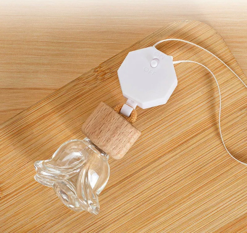 Luxury 100ml Transparent Round Glass Reed Diffuser Bottle  Easy Open End-for Christmas Gifts Wholesale
