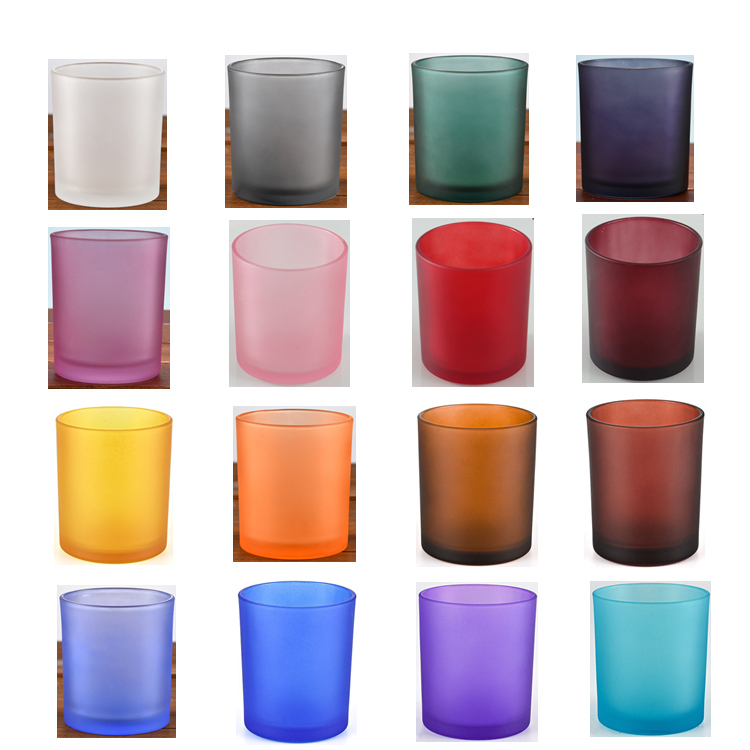 Wholesale 4oz 8 Oz 10 Oz 14 Oz Custom Small Unique Empty Luxury Box Packaging Glass Container Candle Jar With Lid