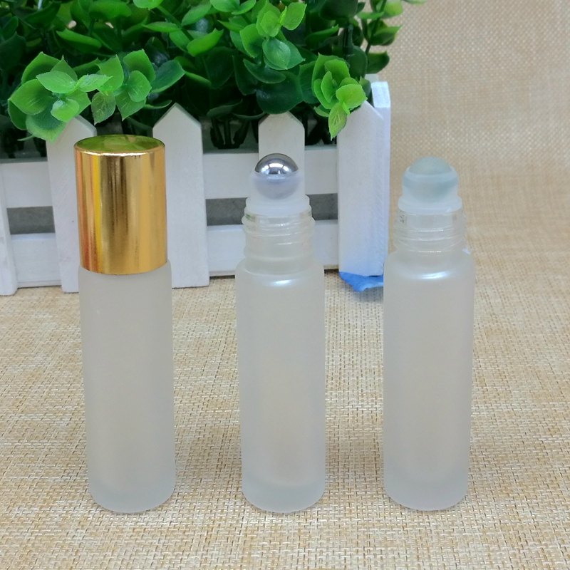 10ml Wholesale Custom Roll on Glass Bottle 5ml 10ml Amber Roller Bottle With Stainless Roller 8 ml
