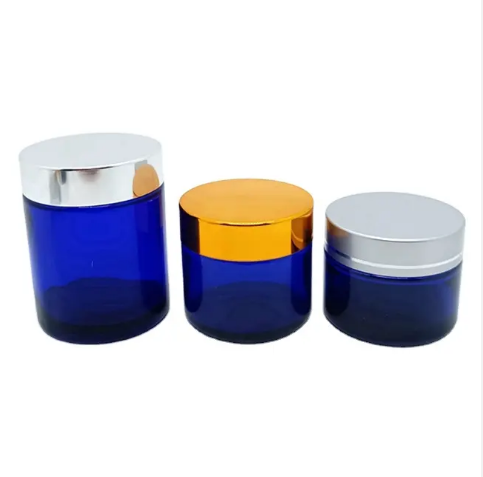 Wholesale Matte Colored 5g 10g 20g 30g 50g 100g 4oz 50ml Frosted Glass Face Cream Jar