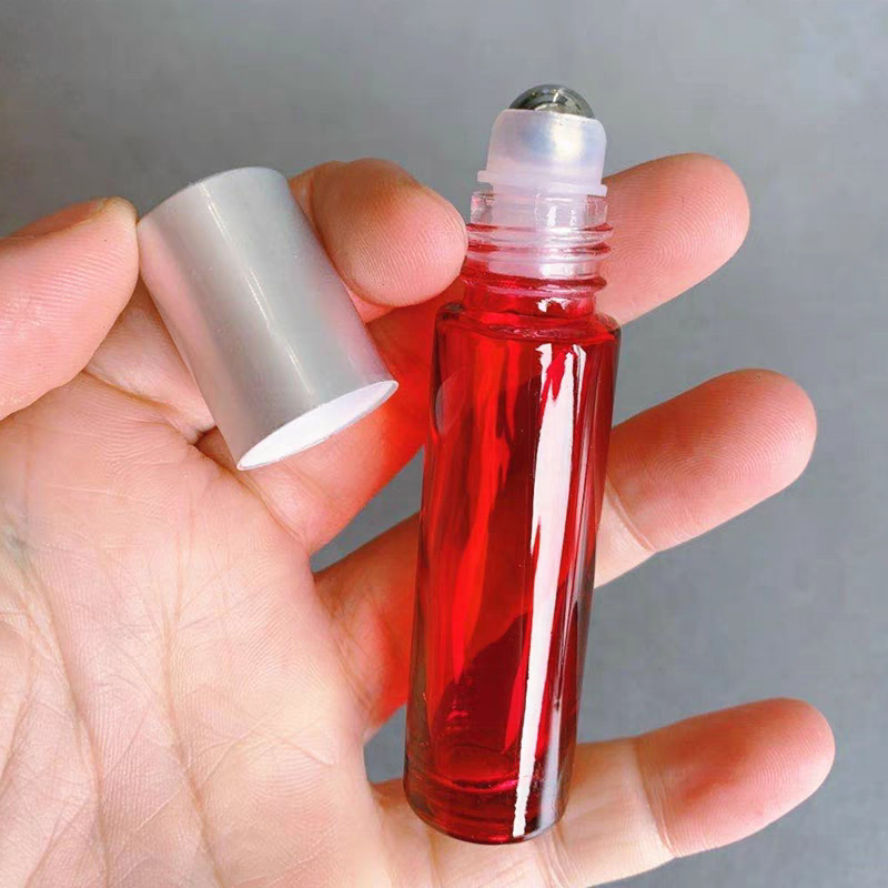 10ml Essential Oil Roller Bottle 5ml Glass Oil Roll on Bottles with Paper Box Carton for Cosmetic Packaging