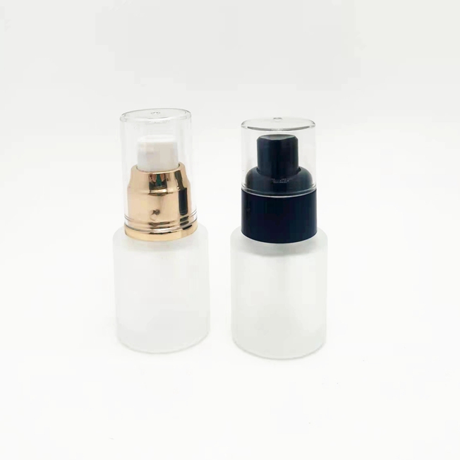 30g 50g Luxury Glass Recyclable Cream Jar 20ml 30ml 60ml 100ml  Glass Lotion Pump Bottle Cosmetic Spray Bottle With Pump