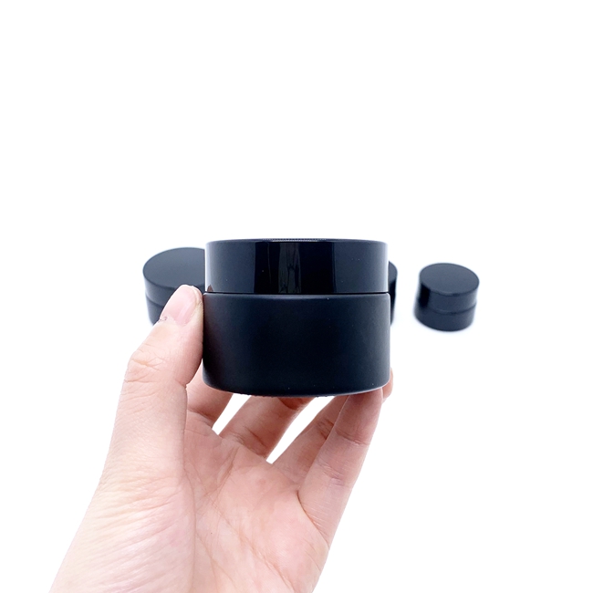 Transparent Blue Frosted Purple 30g 50g 60g Cosmetic Skincare Packaging Glass Jar With Screw Cap for Eye Face Hand Cream