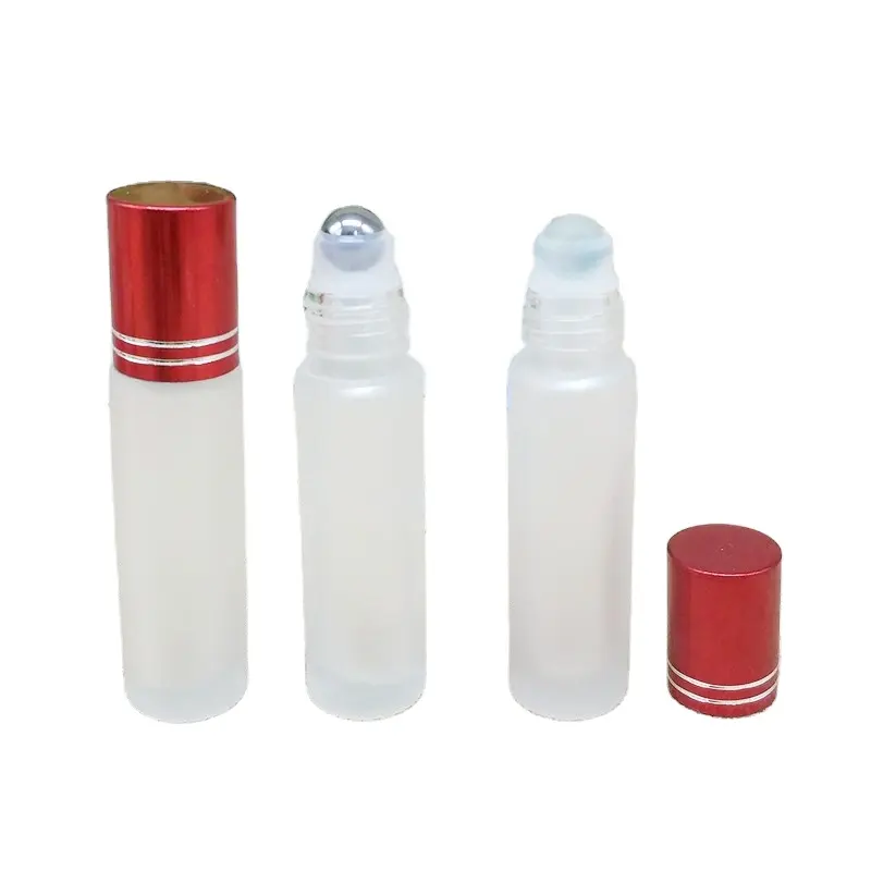 50ml Clear Glass Roller Bottles Frosted Roll-on Deodorant Bottles 30ml Empty Refillable Travel Diy Rollerball Bottles