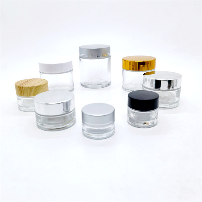Empty Recyclable Frosted Serum Cosmetic Face Cream Lotion Container Bottles Cream Box Pot With Cap