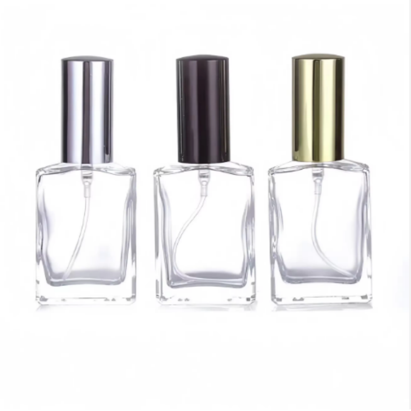 Luxury Square Perfume Spray Bottle High-end 30ml 50ml 100 Ml Empty Glass Perfume Bottle With Lid